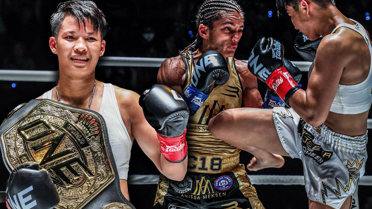 AND NEW  Phetjeeja OUTSTRIKES Anissa Meksen To Claim ONE Kickboxing Gold!