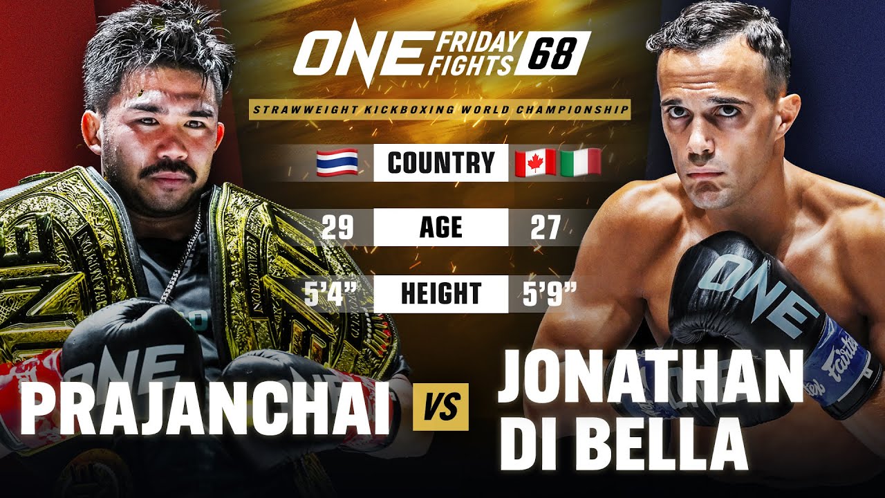 prajanchai vs jonathan di bella kickboxing full fight