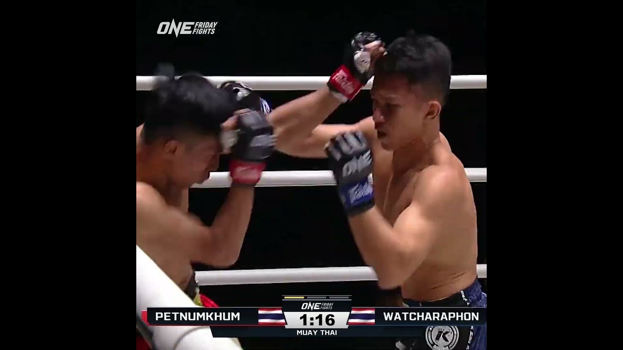 SHOWSTOPPER  Watcharaphon ends the night with a swift TKO!